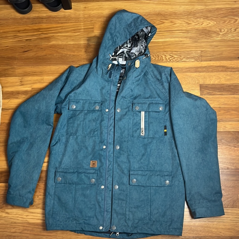 SOLD L1 Premium Goods Sutton Jacket sz L - men - teal - snowboard 🏂 jacket